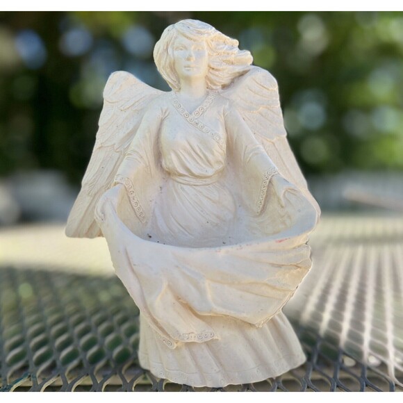 Goose Creek 1994 Angel Wall/Pole Garden Pocket Planter Resin Holiday Boho Celtic - Picture 1 of 8